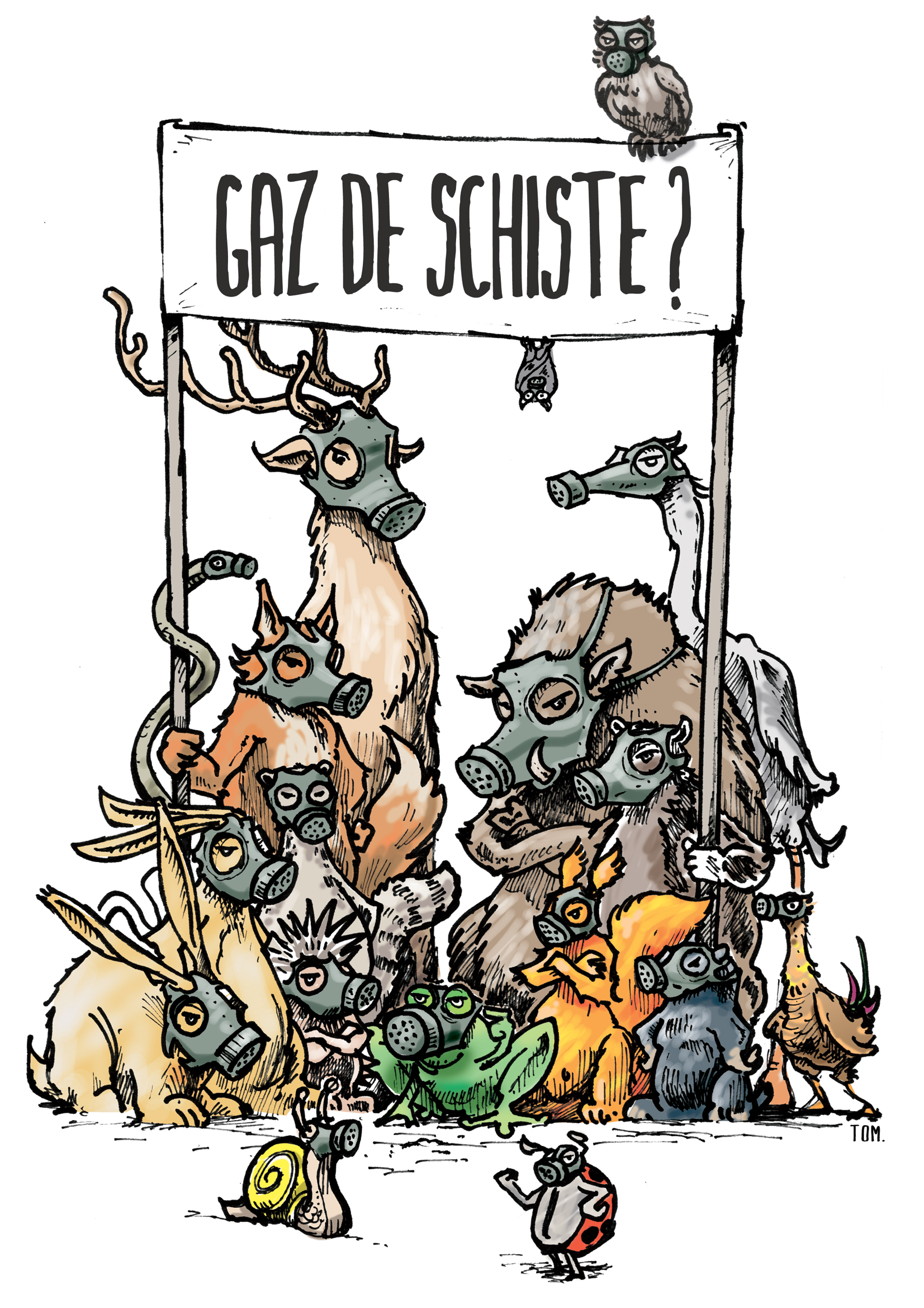 Nos territoires ne sont pas minables ! contre le retour en douce du gaz de schiste