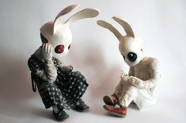 Des masques pour faire parler l 'inconscient avec Rovini et Toupet 