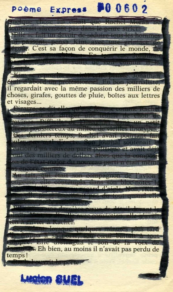 Poème Express, par Lucien Suel