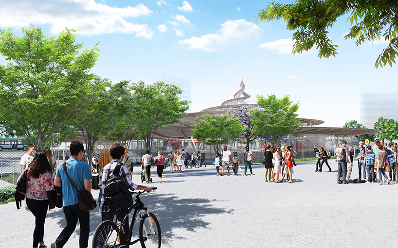 gare noisy – champs (line 15 couth) by agence duthilleul and arep image © jean-marie duthilleul / société du grand paris