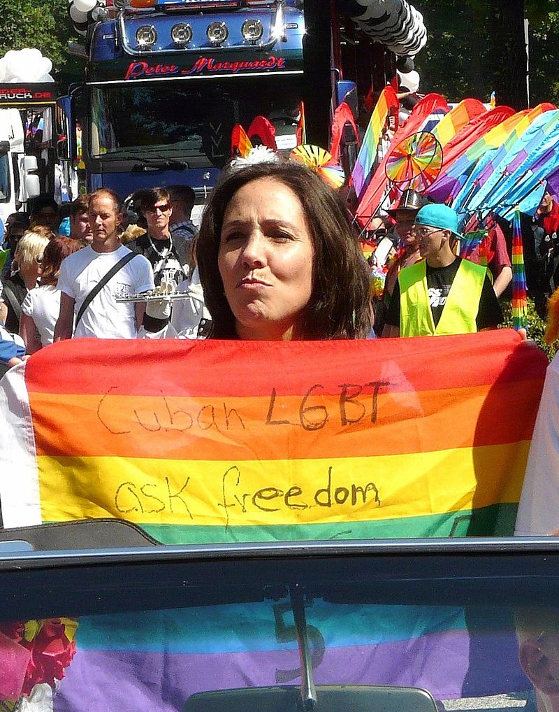 Mariela Castro à la Gay Pride de Hambourg, en 2010