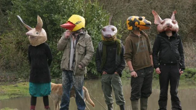 Quelques masques zadistes. Photo Marc Le Duc