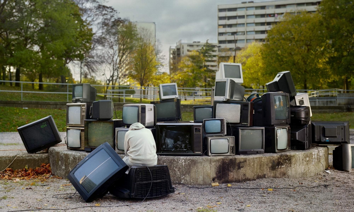 Photo Mohamed Bourouissa -&nbsp;Série Périphérique :&nbsp;Le reflet