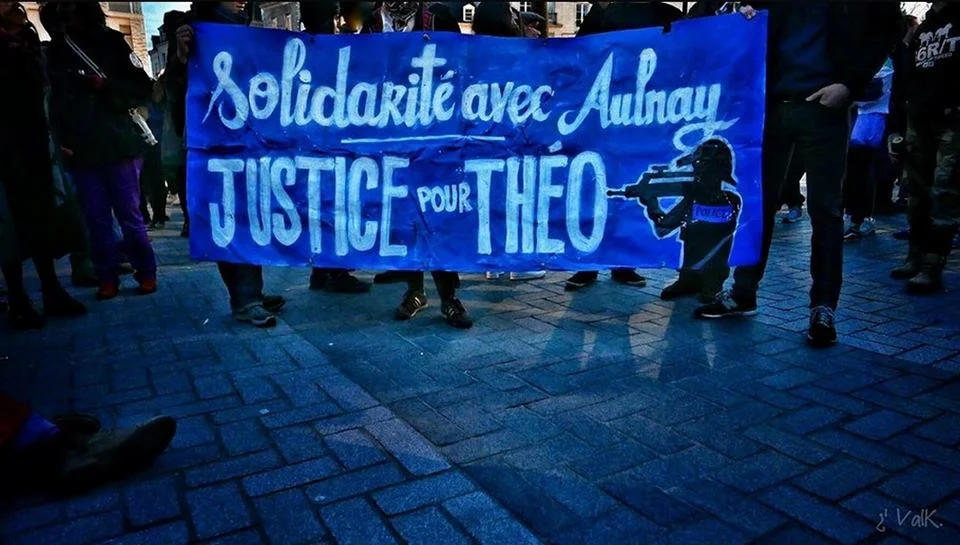 Manifestation pour Théo à Nantes, photo ValK