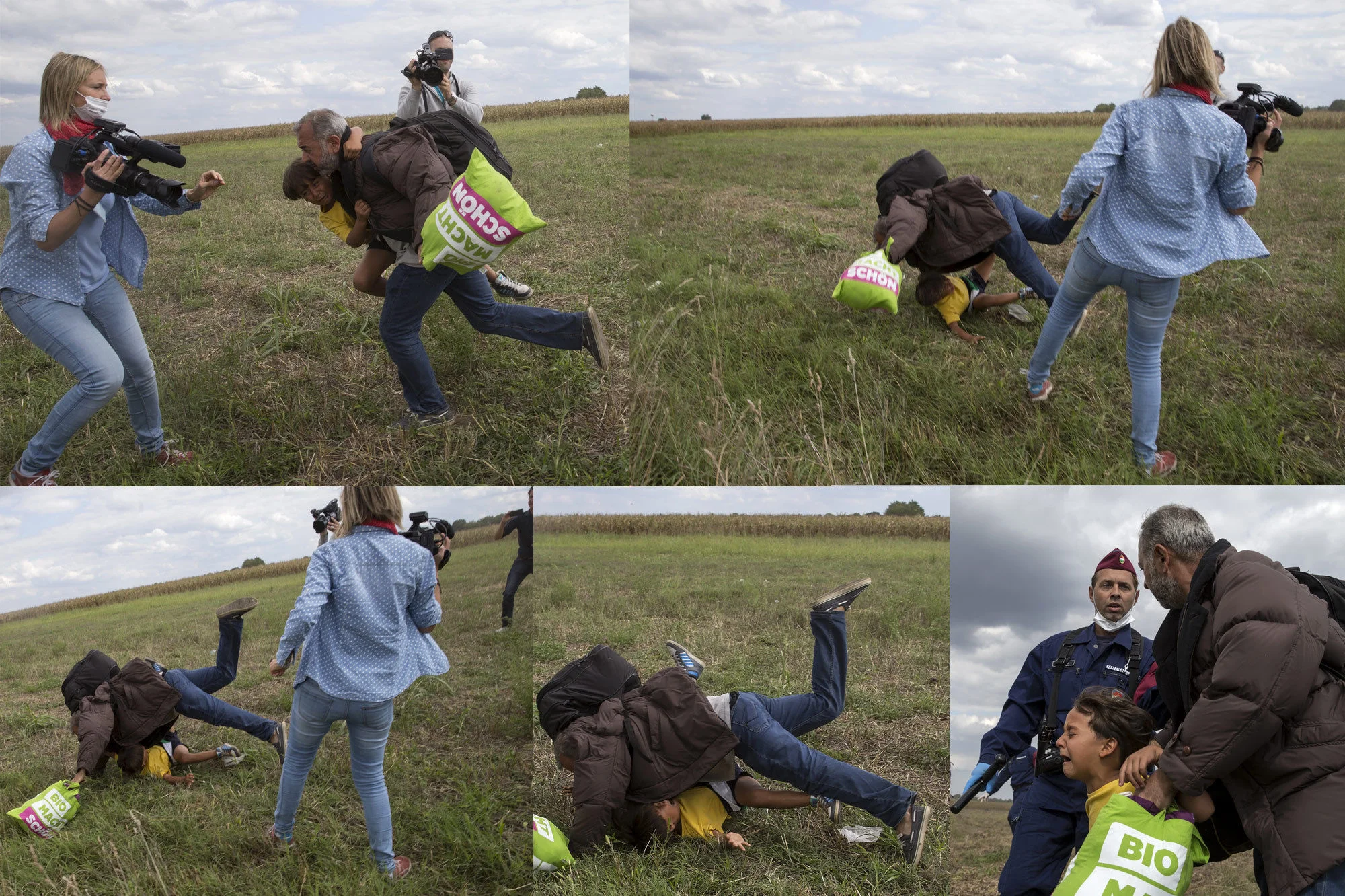Pour mémoire : le fameux croche-pied à un réfugié et son fils qui a rendu célèbre cette journaliste hongroise qui voulait aider la police à attraper des gueux d'étrangers. Pour rappel aussi, les Magyars sont un peuple venu de l'Est s'installer par l…