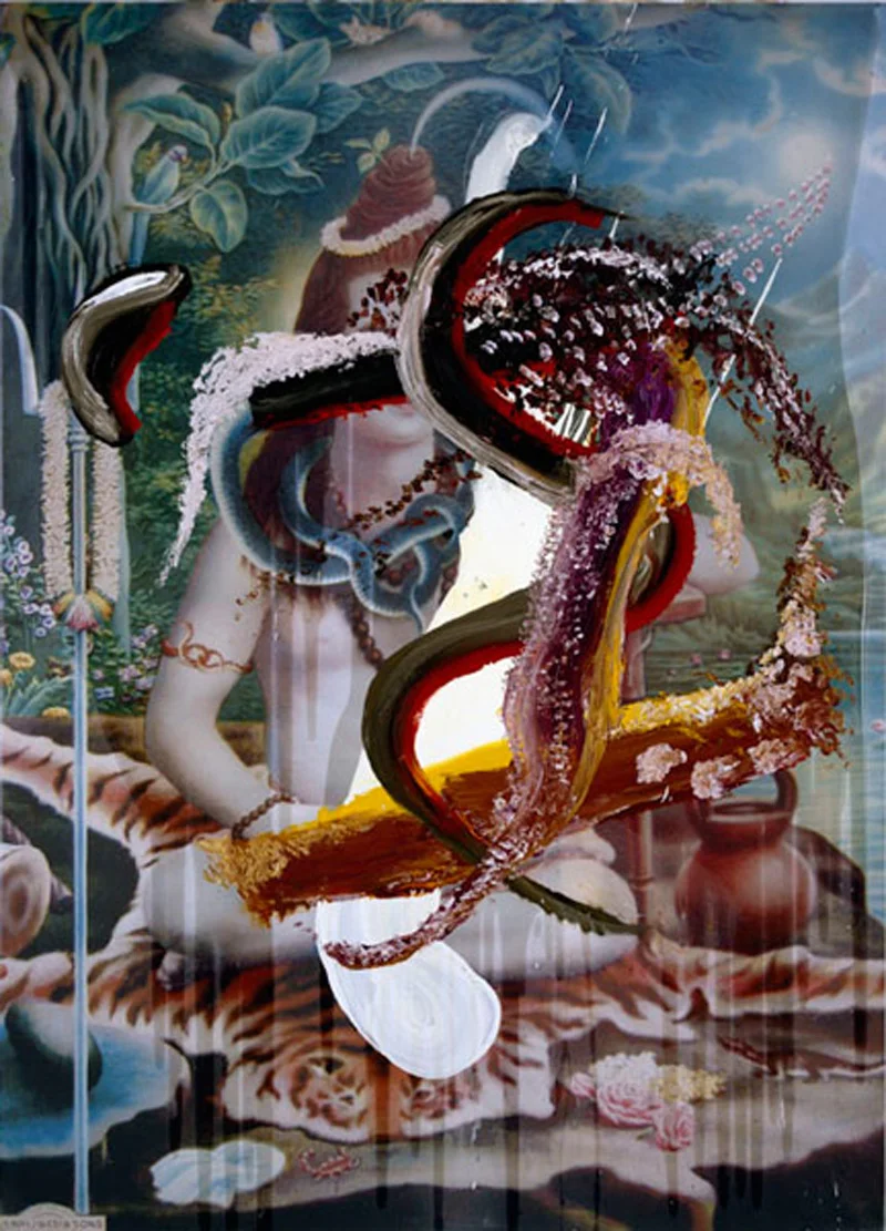 Shiva dans l'œil de Schnabel chez Templon