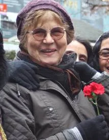 Necmiye Alpay à Istanbul, deux jours après sa libération de prison, le 31 décembre 2016