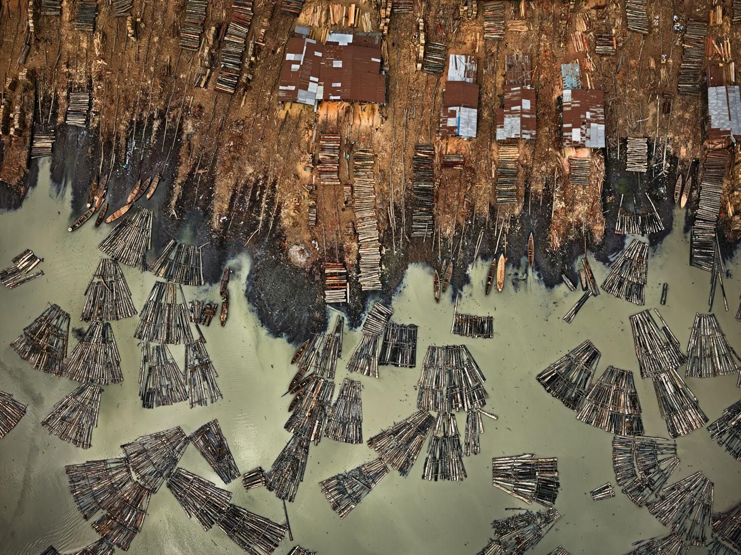 Anthropocène - Saw Mill #1 - Delta du Niger 2016 - Edward Burtynsky