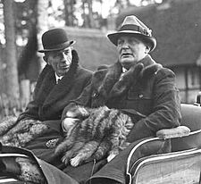 Lord Halifax et Hermann Goering (novembre 1937)