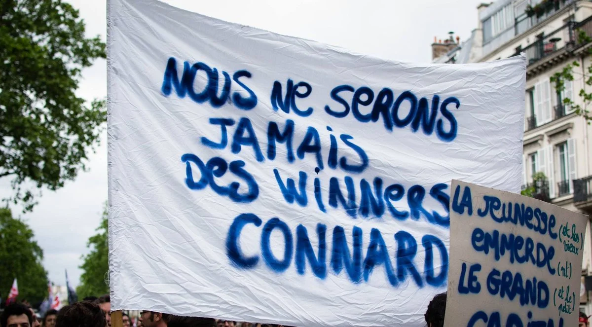 Paris, à la première manifestation anti-Macron du Front Social