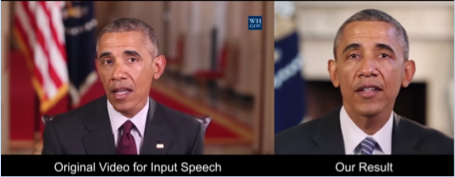 D'après Supasorn Suwajanakorn, Steven M. Seitz et Ira Kemelmacher-Shlizerman de l'université de Washington.