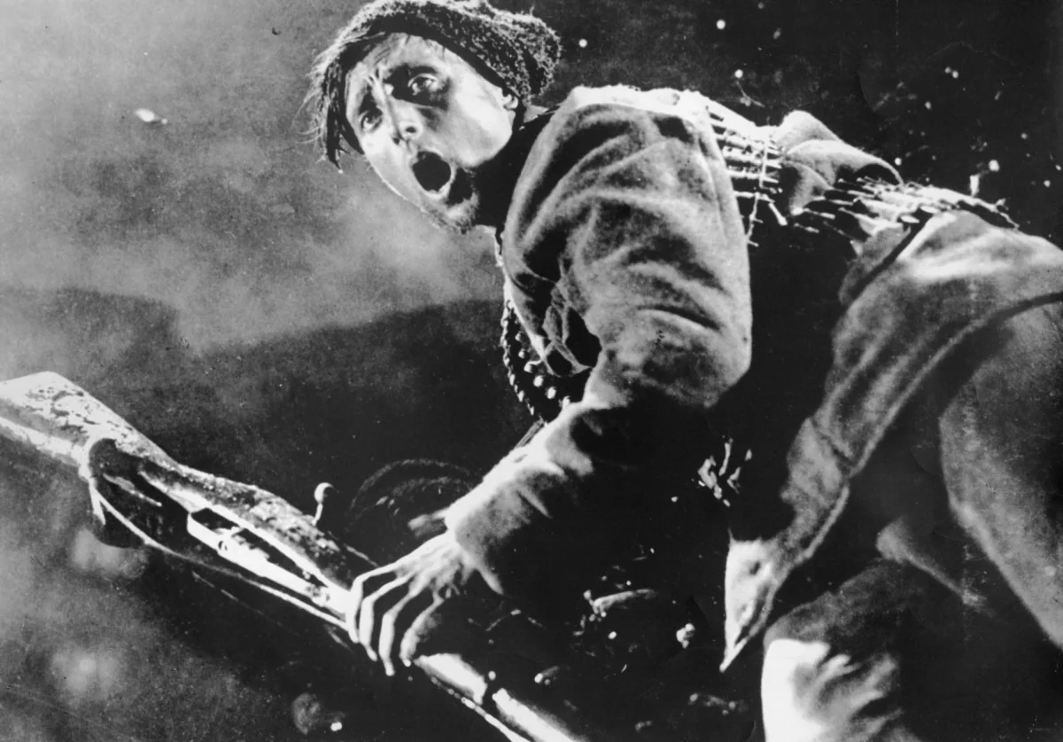 Une scène d'Octobre, le fameux film de Sergueï&nbsp;Eisenstein (1928)