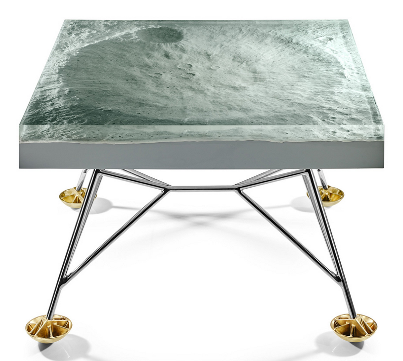 Apollo 11, la résine de lune - une table très design 