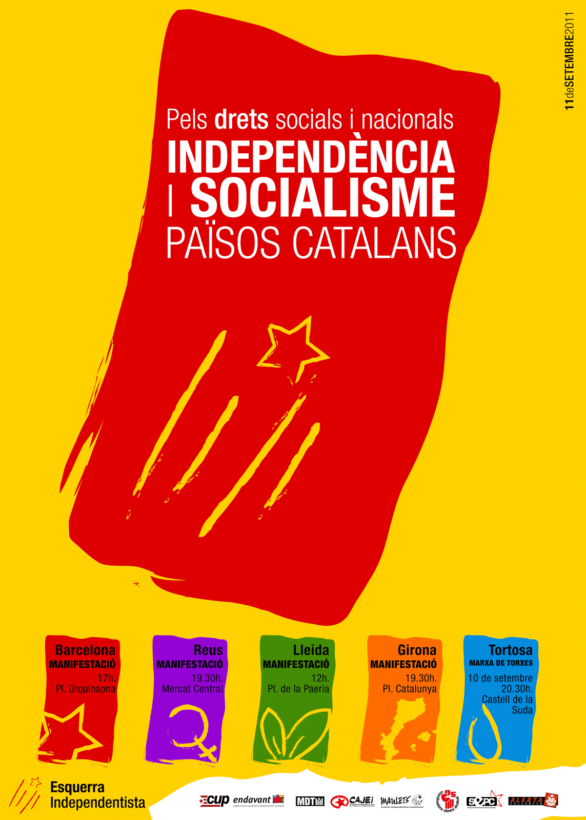 Pour les droits sociaux et nationaux, indépendance et socialisme dans les pays catalans