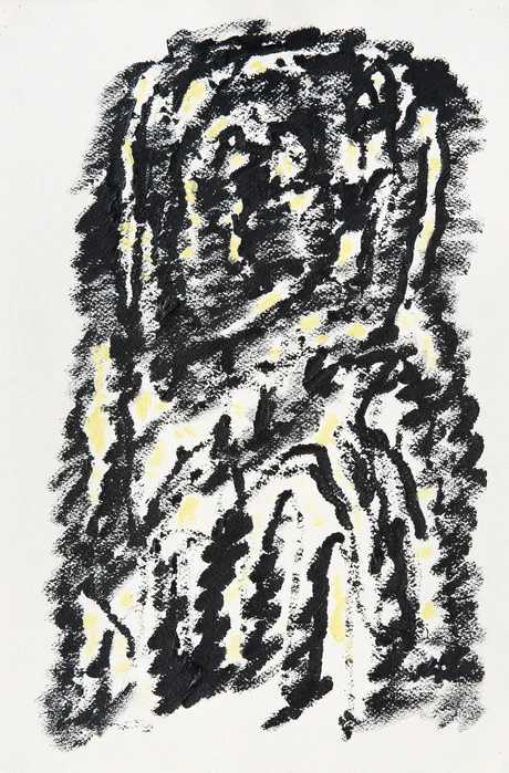 Henri Michaux, Sans Titre, 1973 , Acrylique sur papierArches — 56 × 37,5 cm © Henri Michaux Succession / Courtesy Galerie Lelong & Co. Paris