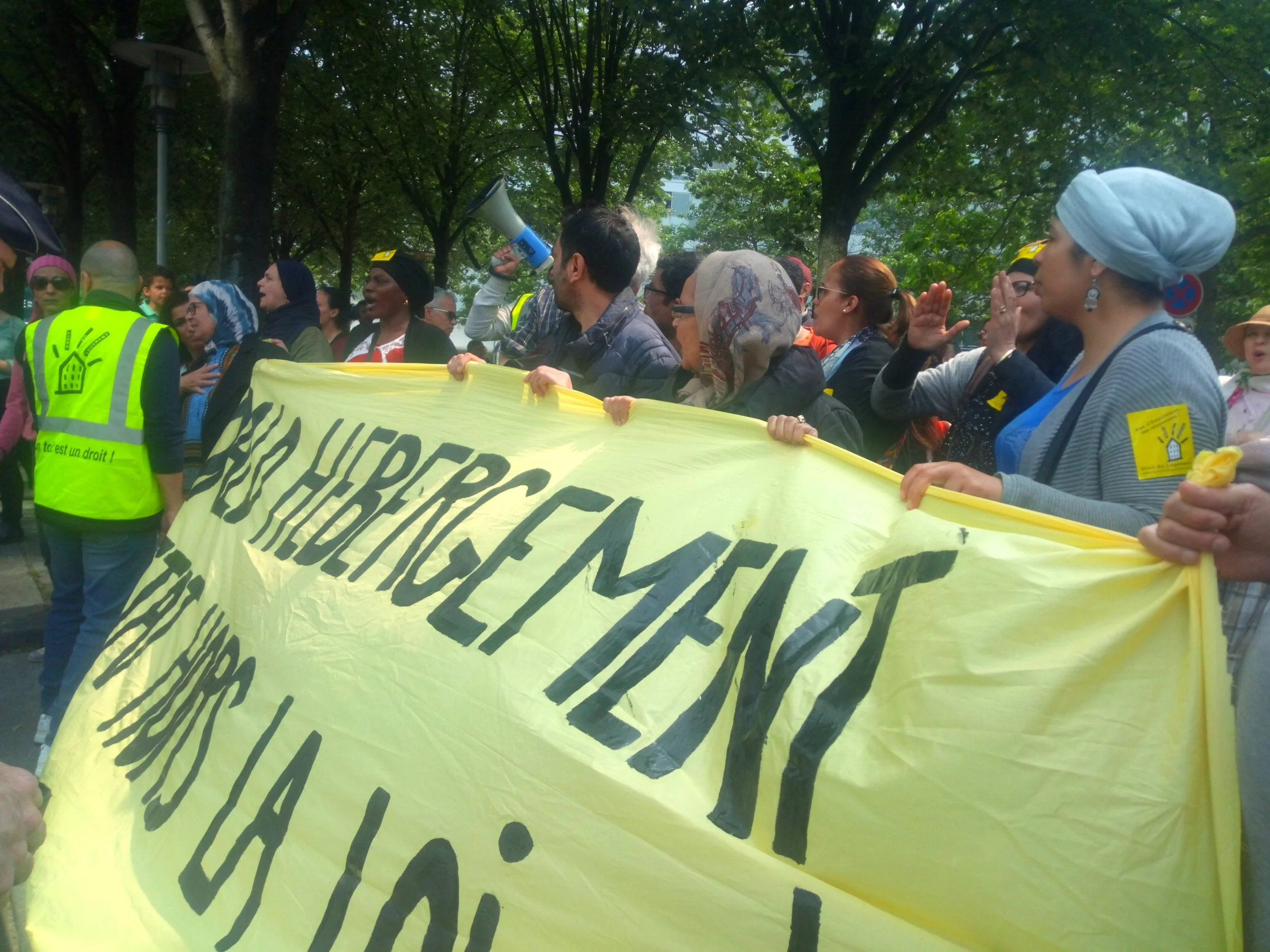 Manifestation organisée par le Droit au logement (DAL) le 23 mai dernier devant la préfecture de la érgion Ile-de-France.