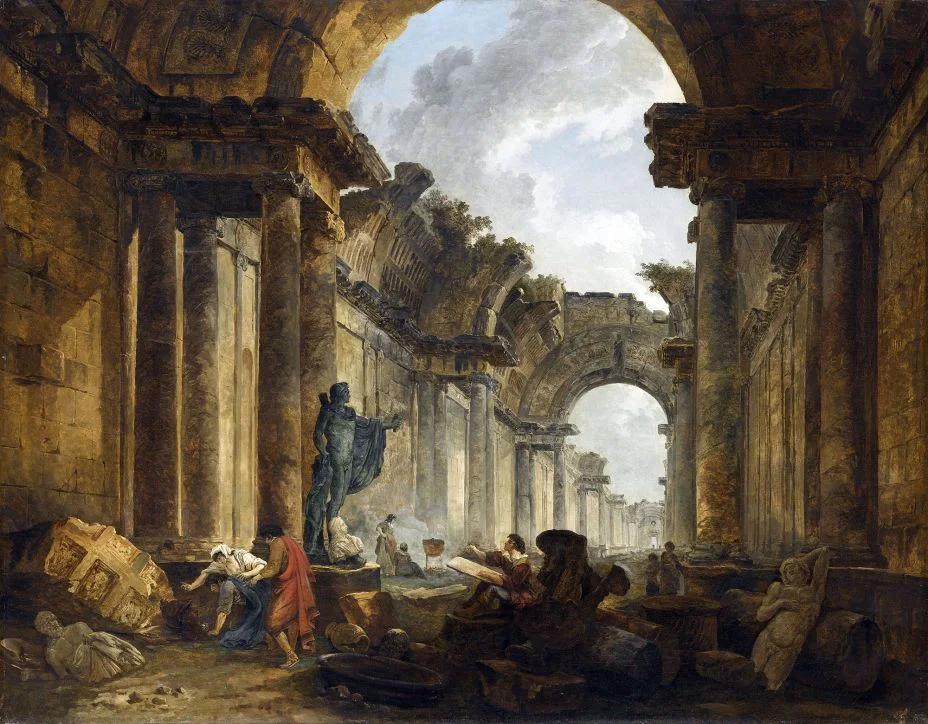 Les enjeux politiques masqués par l'art des ruines de Michel Makarius