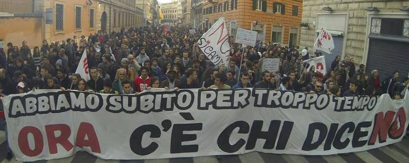 Manifestation "C’é che dice No" le 27 novembre 2016 à Rome
