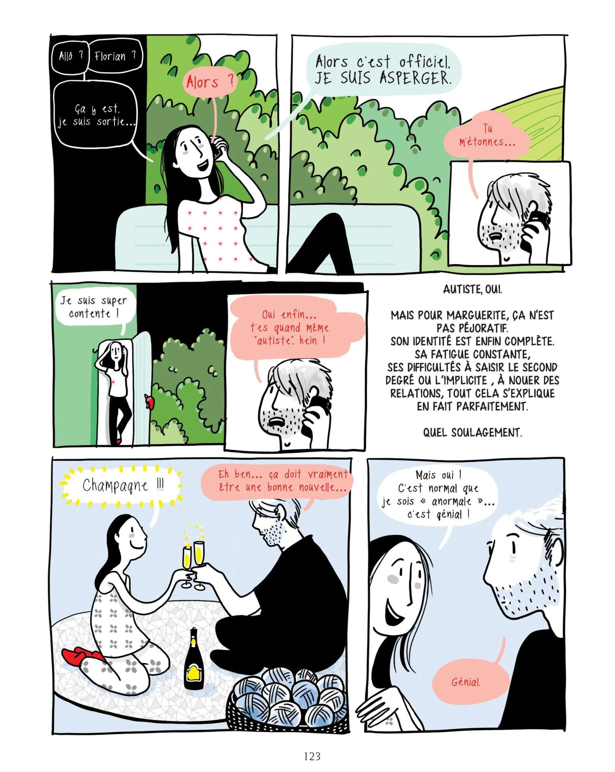 La différence invisible - Scénariste : Julie Dachez Dessinatrice : Mademoiselle Carolin Éditeur : Delcourt, collection Mirages