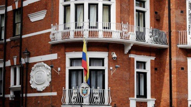 L’ambassade de l’Equateur à Londres.