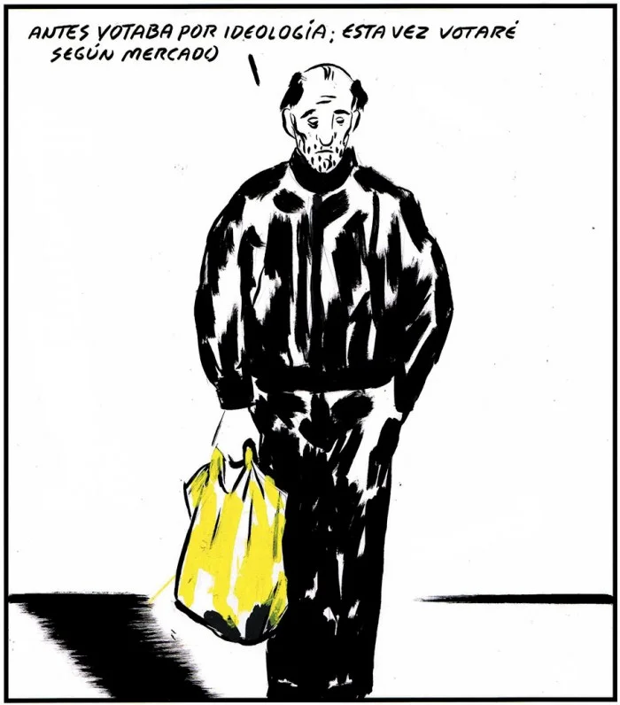 "Avant je votais par idéologie : maintenant, je vais voter selon le marché" - El Roto