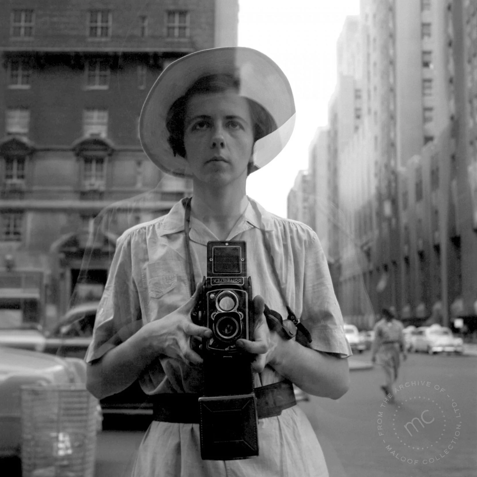 Vivian Maier - Self Portrait Mirror Red Clothing Shop
