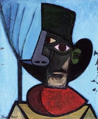 Dora Maar - Portrait de Pablo Picasso au chapeau noir 1935 Huile sur toile - 61 x 50 cm