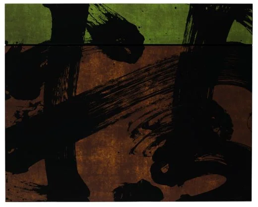 Fabienne Verdier Concept d’automne V Encre, pigments et vernis sur toile, 2012 (147 x 183)