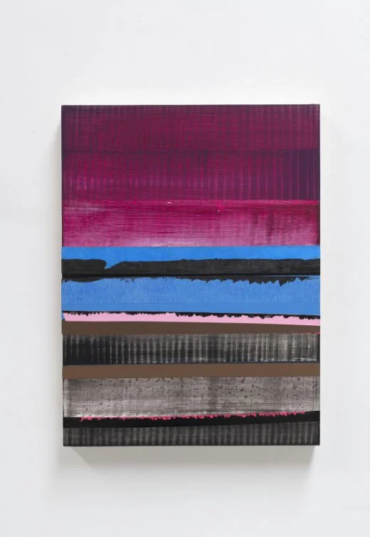 Juan Uslé Morro y trasvase Vinyle, dispersion, acrylique et pigment sur toile, 2019 (61 x 46)