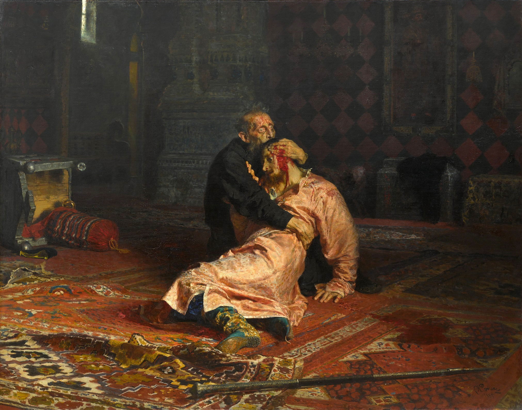 Ivan le Terrible tue son fils - Ilia Répine, 1885
