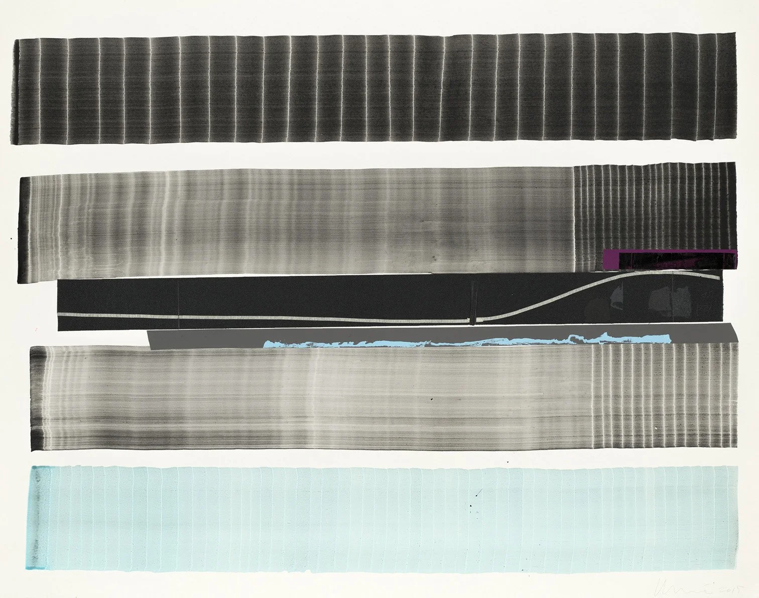 Juan Uslé, Notas para Sone que reveladas (3), 2015, Aquarelle sur papier, 65 x 71 cm, © Juan Uslé Courtesy Galerie Lelong & Co