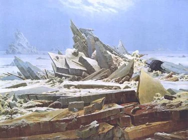 Caspar David Friedrich , La mer de glace (1824).