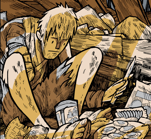 McCarthy et les zombies en plus, c'est “Daybreak” de Brian Ralph en BD