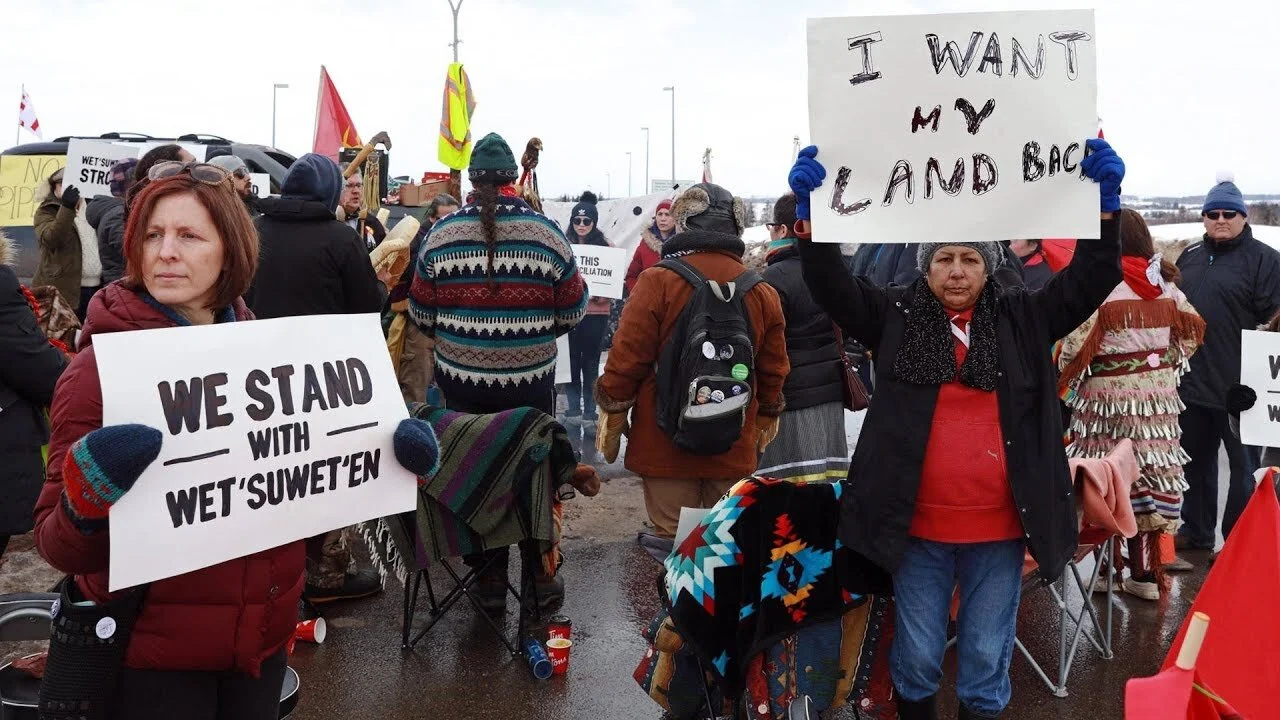 Raids sur les territoires des indiens Wet’suwet’en
