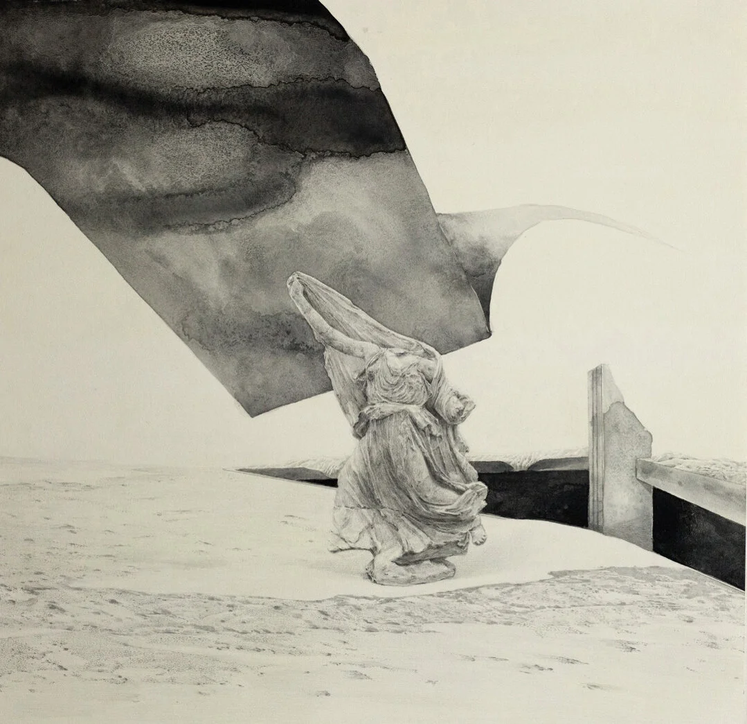 Yoon Ji-Eun, Sans titre, 2018 Crayon, aquarelle et encre sur papier 55 x 55 cm Courtesy of the artist and Galerie Maria Lund - Prix Ddessin 2019