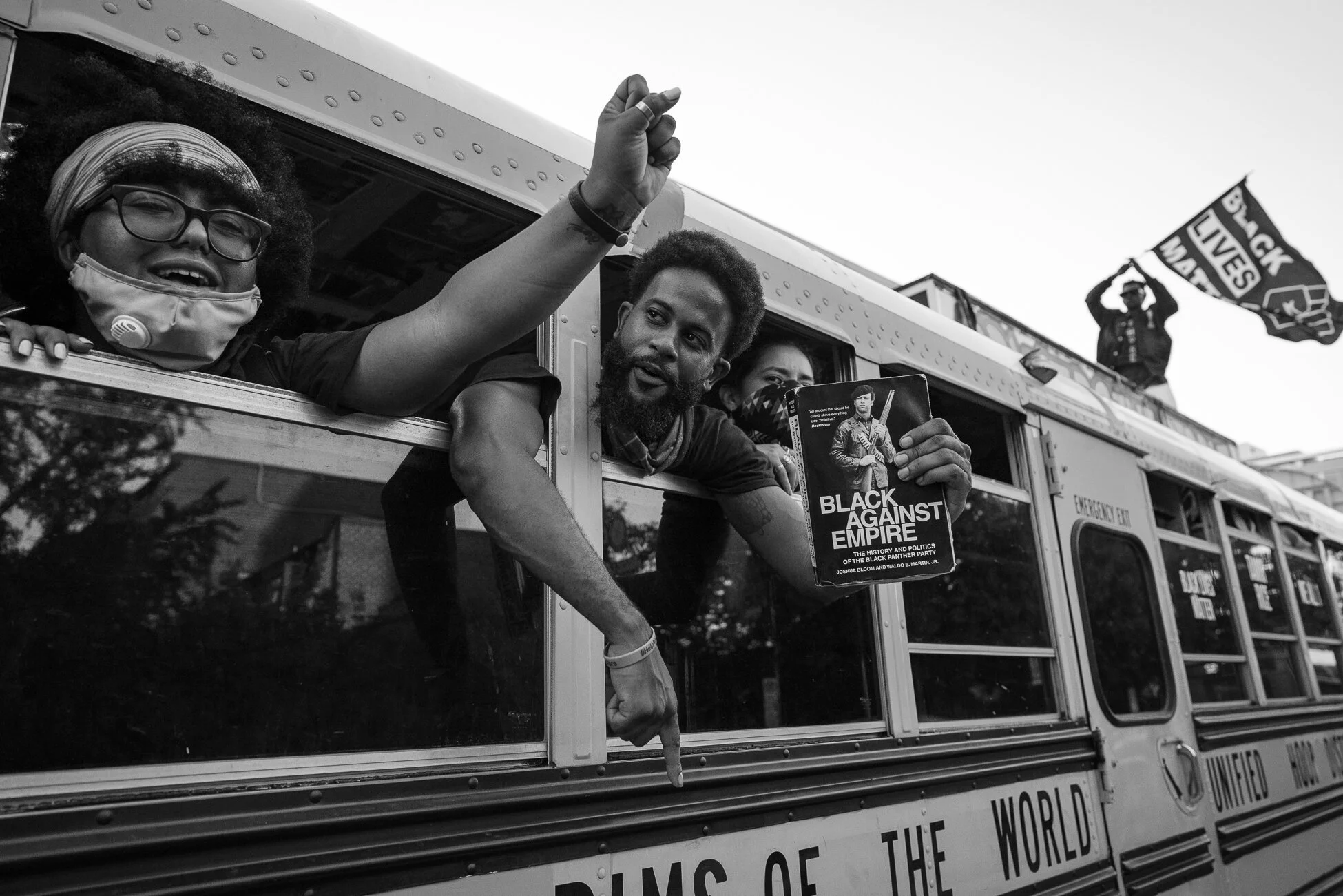 Get On The Bus. BLM March Washington D.C. 2020 © Kamal X