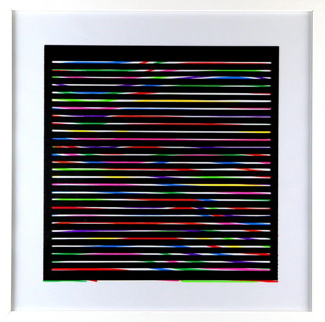 Carole Rivalin, Gamme G, 2018 Posca et papier découpé — 30 × 30 cm