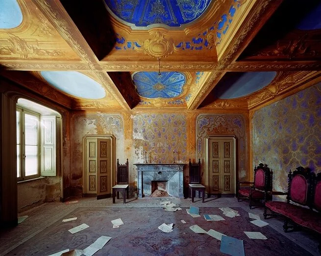 Palais italiens avec vues sur les ruines : “Veduta” de Thomas Jorion