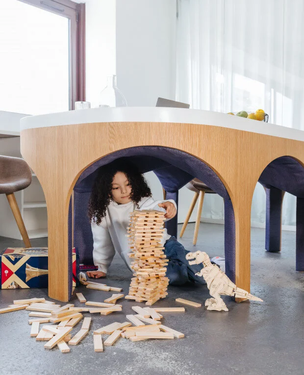 Zaina, la table dessus dessous de Zeina Sleiman &amp; Sunbrella