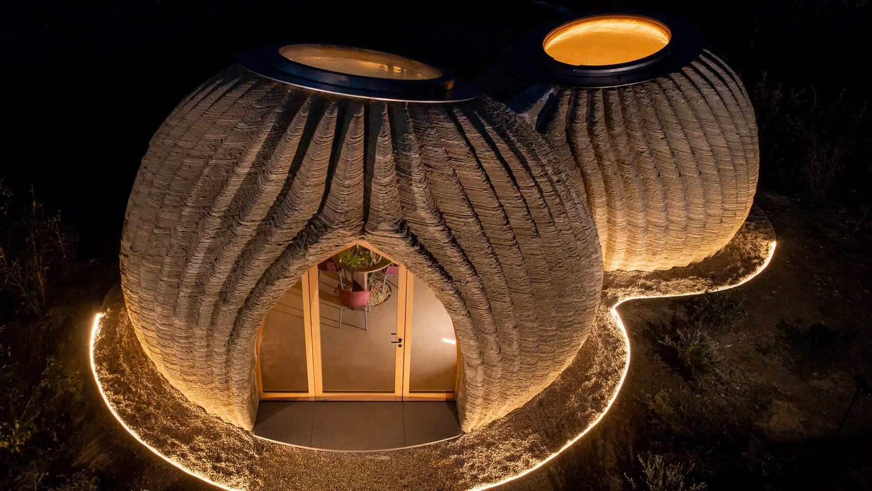 Inspirées du travail des guêpes, des maisons faites d'argile imprimé en 3D changent l'architecture