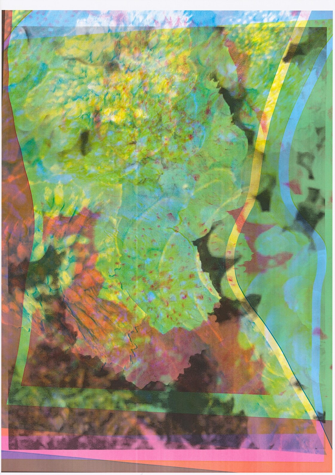 Wolfgang Tillmans, CLC 008, 2017, impression jet d'encre montée sur Dibond, cadre d'artiste, 225 x 158 cm. Courtesy de l’artiste et Galerie Chantal Crousel, Paris © Wolfgang Tillmans