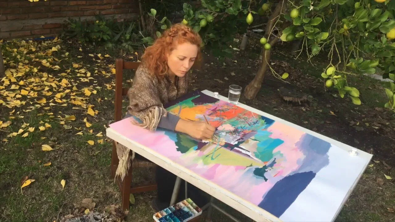 Les Extatiques de Rita Fischer hésitent entre abstrait et figuratif