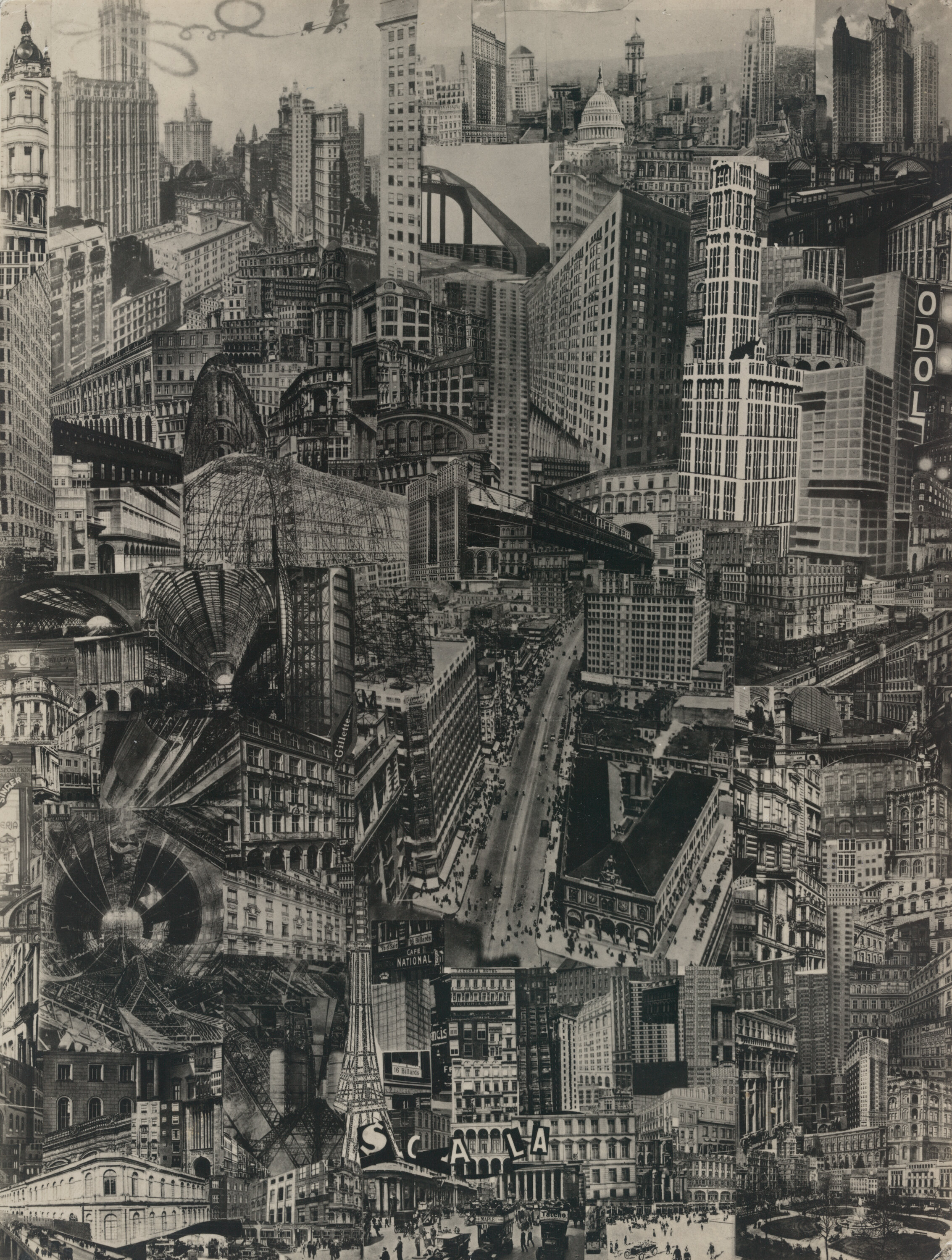 Paul Citroen  Metropolis (Ma ville natale), 1923. Épreuve gélatino- argentique, 20,3 × 15,3 cm  The Museum of Modern Art, New York. Collection Thomas Walther. Don de Thomas Walther  © 2021 Paul Citroen/ Artist Rights Society (ARS), New York/Pictoright, Amsterdam  © ADAGP, Paris, 2021 © The Museum of Modern Art, New York, 2021, pour l’image numérisée
