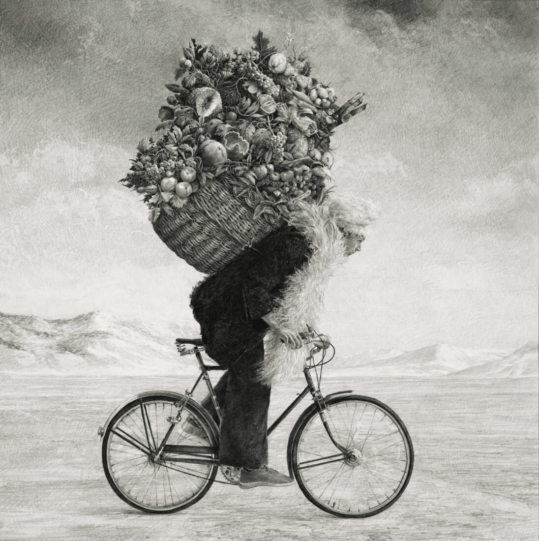 Ethan Murrow Marathon, 2021 Graphite sur papier 91 x 91 cm