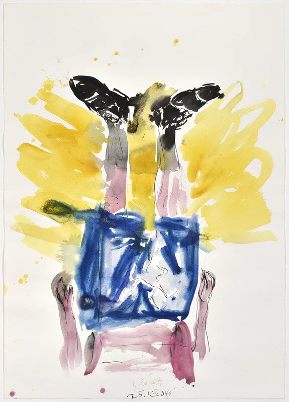 Un Baselitz, tout de papier 