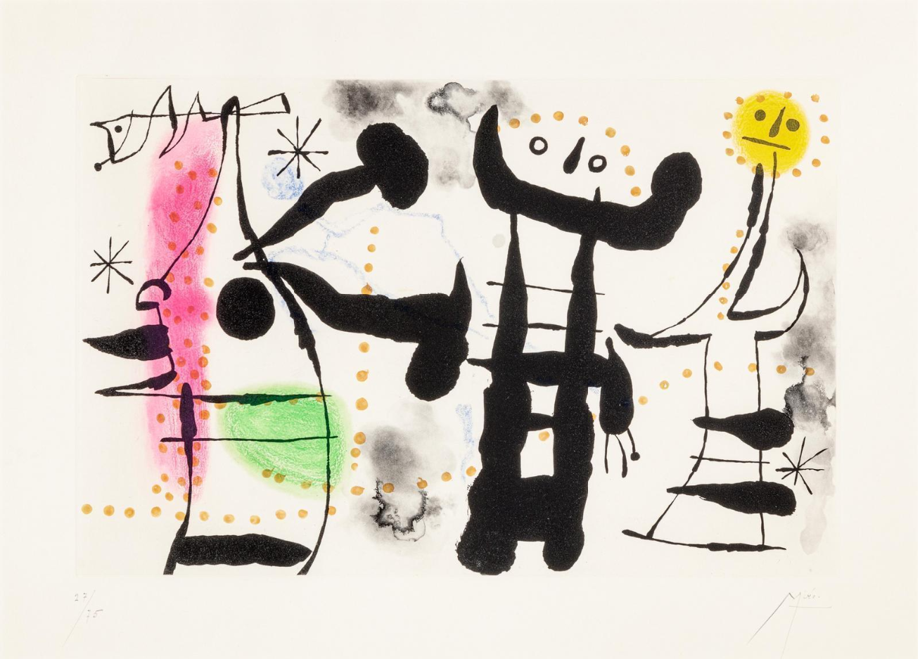 Des gravures 50's de Miro chez Lelong