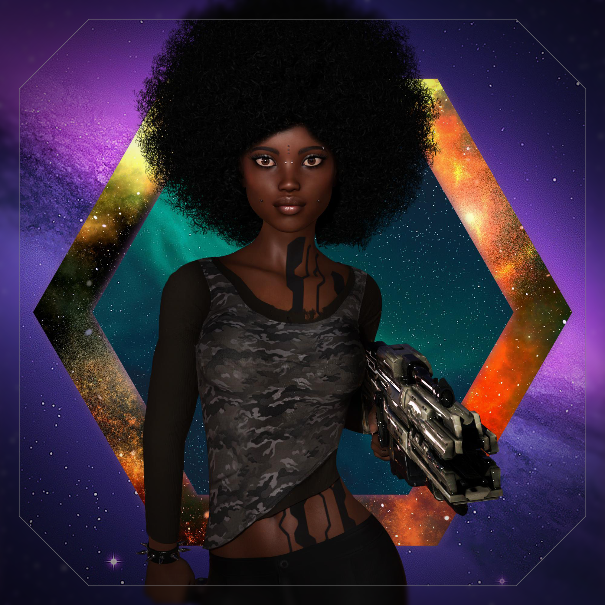 L'Afro cyber-punk décoiffant de Michael Roch créolise en action