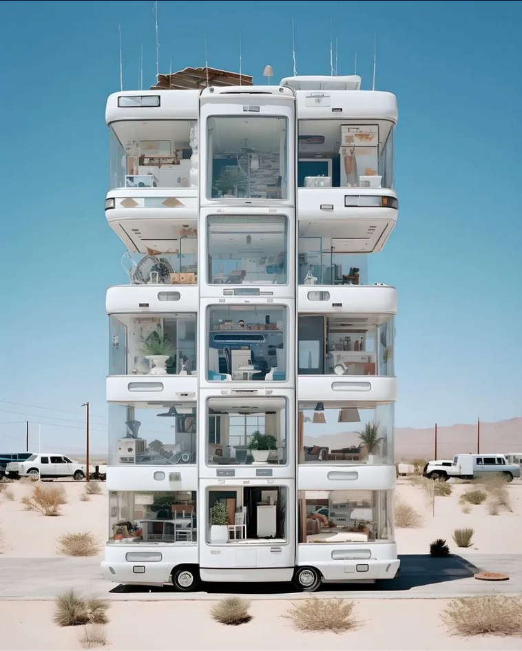 Le camping - immeuble- car du futur (i)a de la gueule ! 