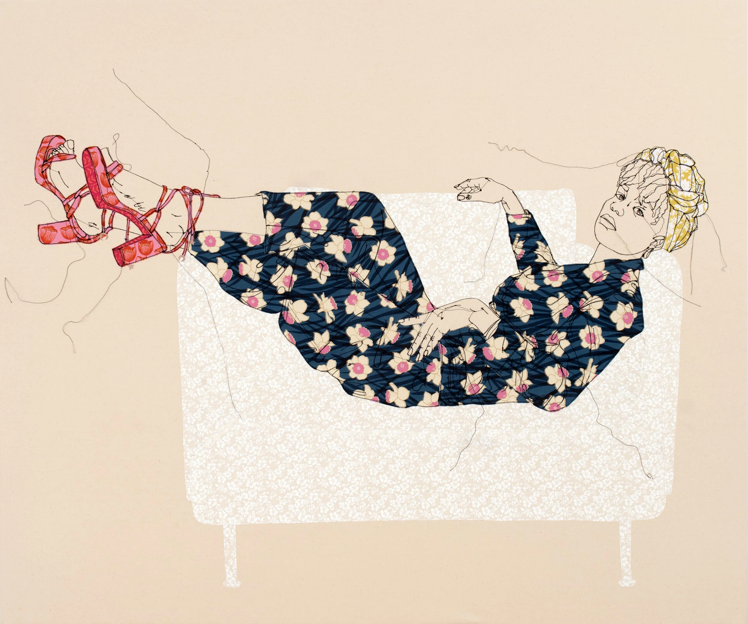 L'auto-affirmation cool des portraits textiles de Gio Swaby