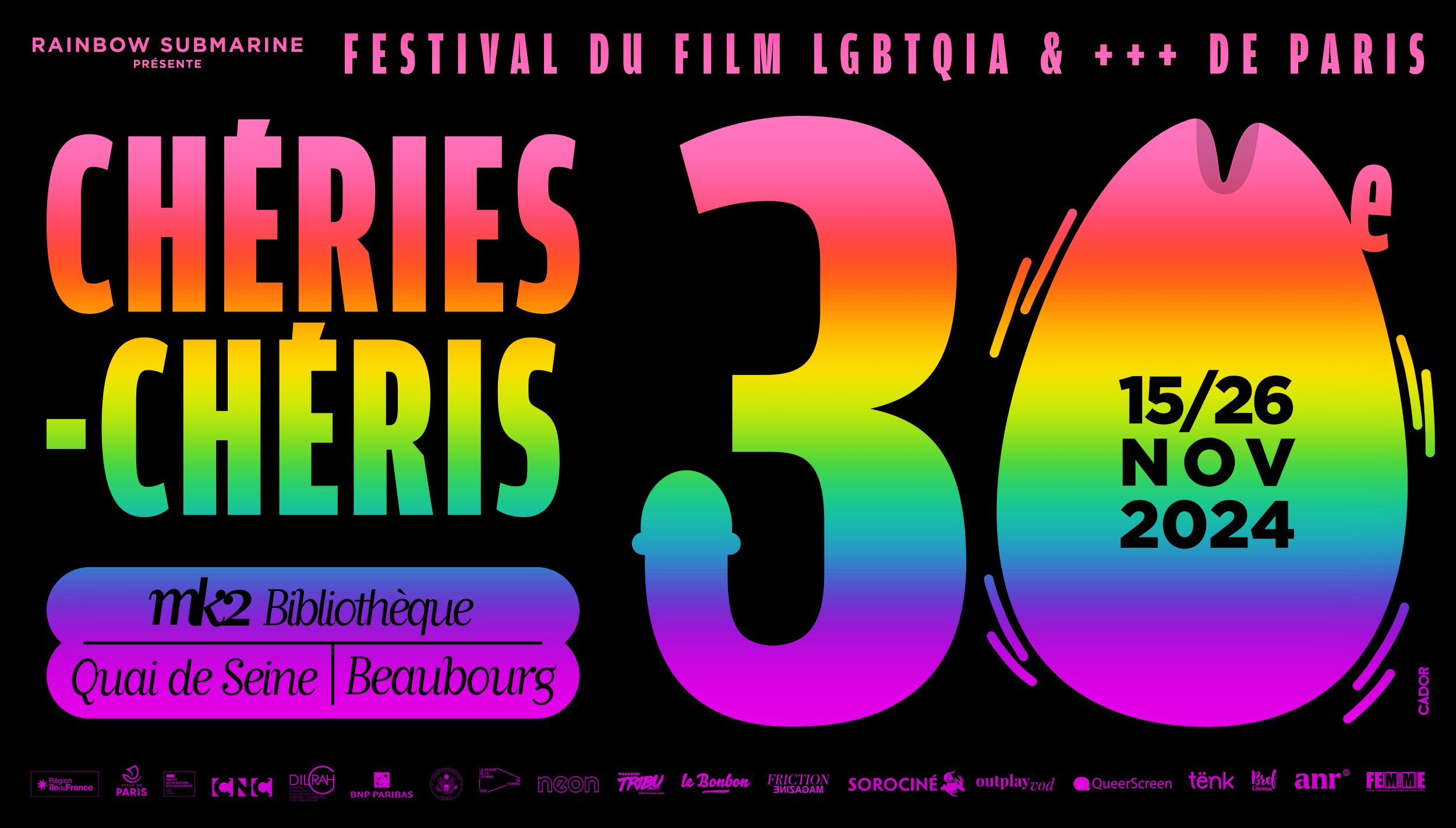 Chéries-chéris, la trentième édition du festival LGBTQIA &amp; +++ est en cours